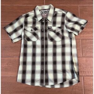Dixxon Flannel Company Women's Shirt Medium Black Green The Charles